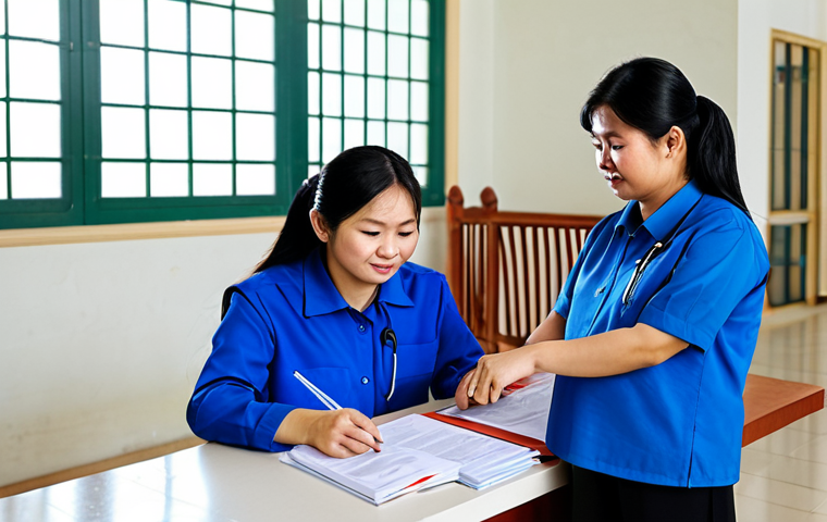 범죄 피해자 지원단체 활동 사례 - **Prompt:** "A diverse group of community members, including social workers and volunteers, are gath...