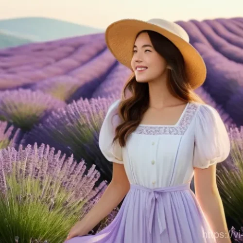 Home 31 범죄 피해자 보호 명령과 가해자 처벌 효과 - A serene outdoor scene featuring a young woman, approximately 20-25 years old, standing in a vast fi...