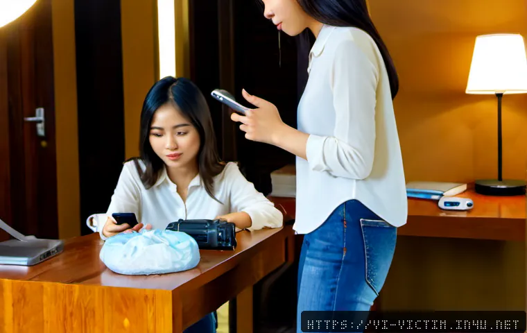 범죄 피해자 불법 촬영 대응 - Photorealistic scene in a modern Vietnamese apartment bedroom, a fully clothed young Vietnamese woma...
